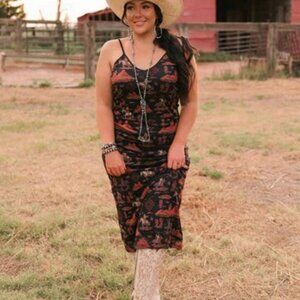 Western Canyon Mesh Dress
